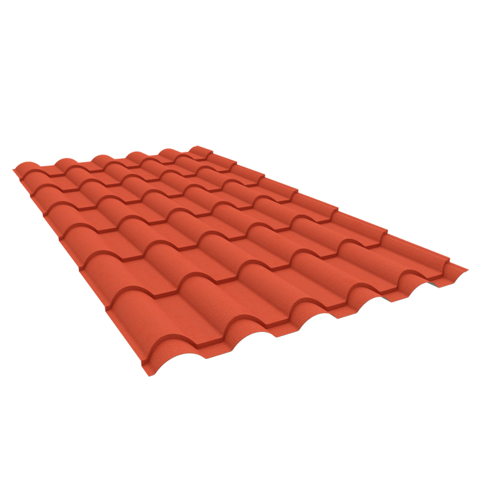 Elegantile 28G Tile Red Textured Roofing Sheet